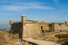 Fort of Sao Francisco Xavier or Castelo do Queijo on Douro River, Porto, Portugal. Art Print